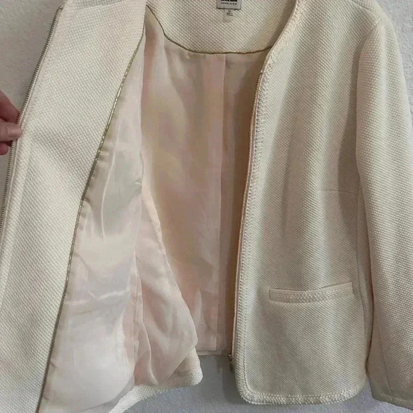 Anne Klein Jacket Braided Trim Size 10 - Picture 5 of 6